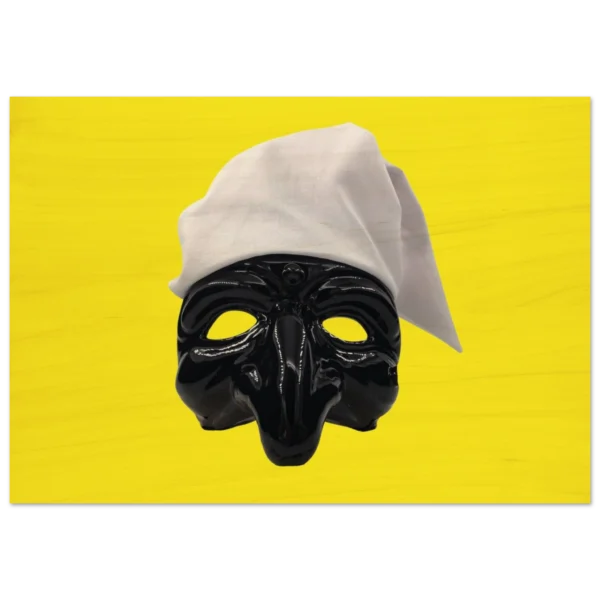 wood print pulcinella