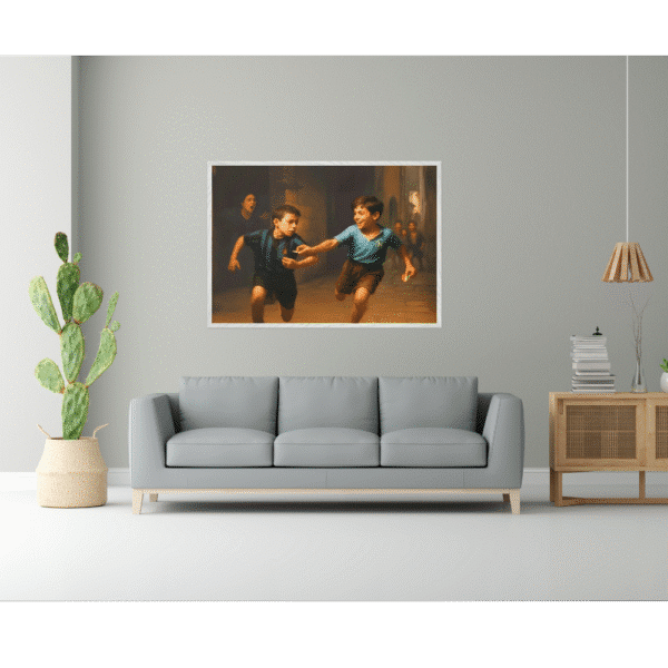 POSTER PREMIUM con Cornice in Legno e Carta Opaca di Alta Qualità – AVANTI SCUGNIZZI - immagine 2